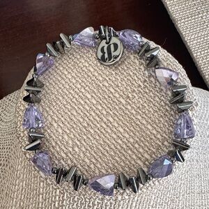 Bomb Party Elegant Purple and Black Bracelet